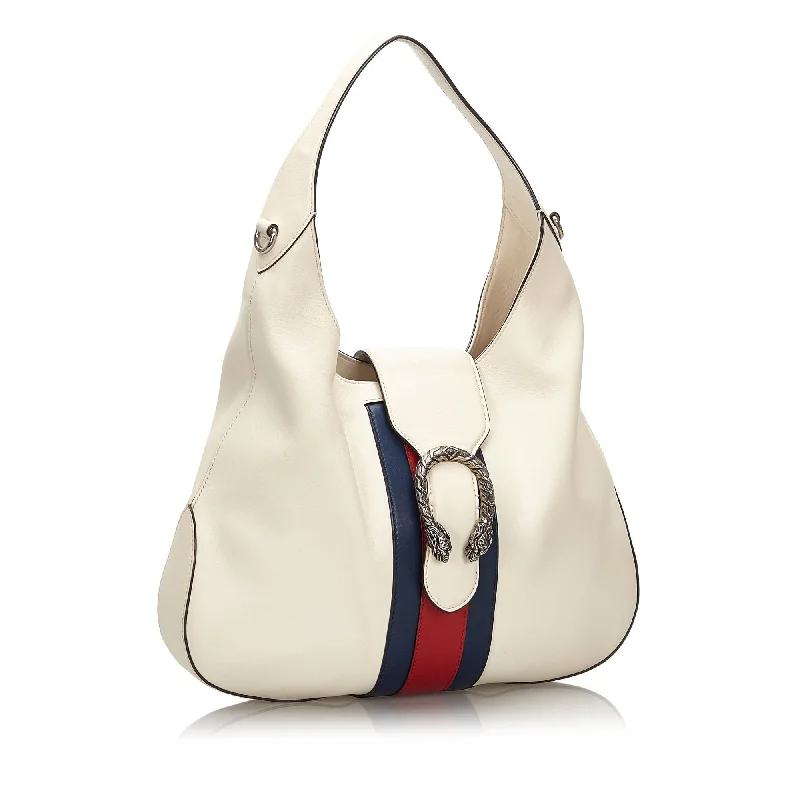 Gucci backpacks for women with a padded laptop compartmentGucci Dionysus Web Leather Hobo