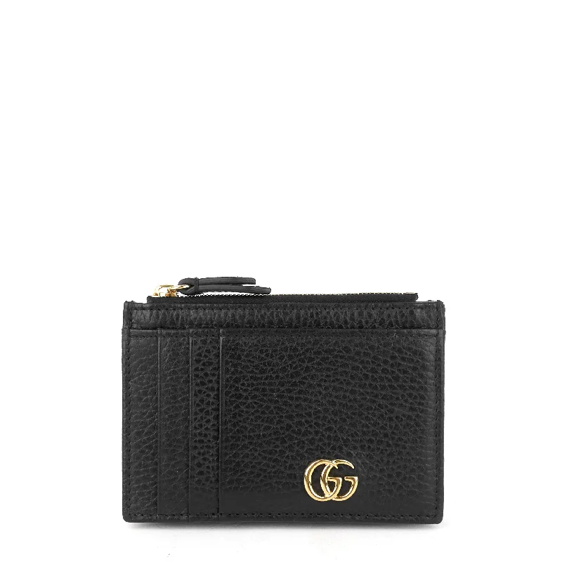 Women Gucci crossbody bags with a printed floral patternGG Marmont Leather Card Case