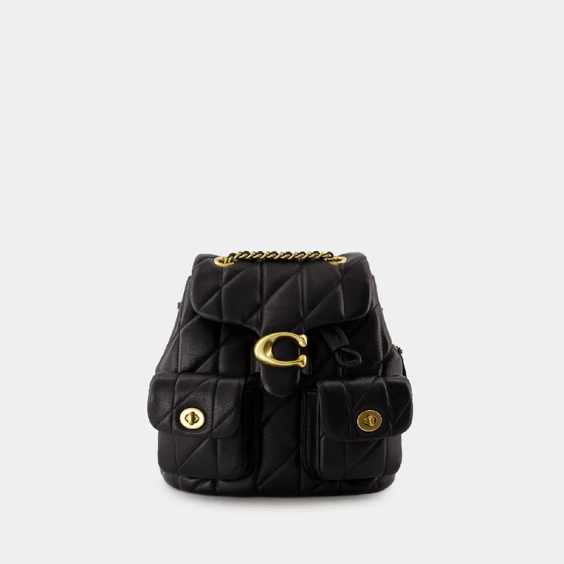 Coach bags with a detachable mobile phone holder for on - the - go useTabby Backpack - Coach - Leather - Black