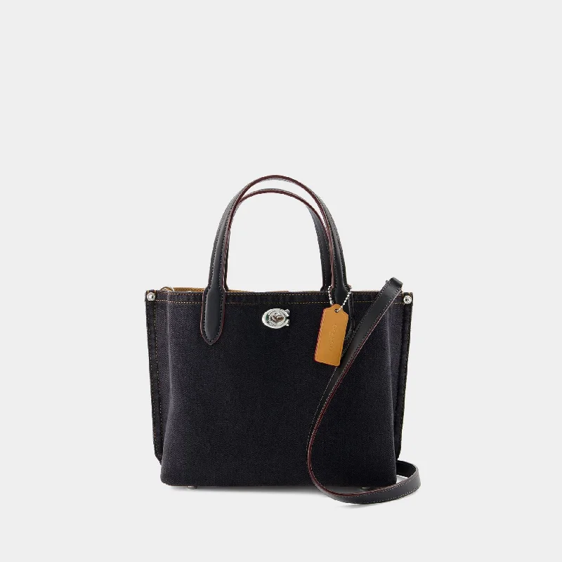 Coach Dempsey bags with a leather - wrapped drawstring for a luxurious feel24 Shopper Bag - Coach - Cotton - Black