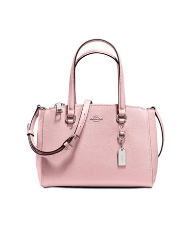 Coach Rogue bags with a detachable shoulder strap for versatile carryingCoach Stanton Carryall Leather Tote 26 Petal Shoulder Bag Handbag Pink New