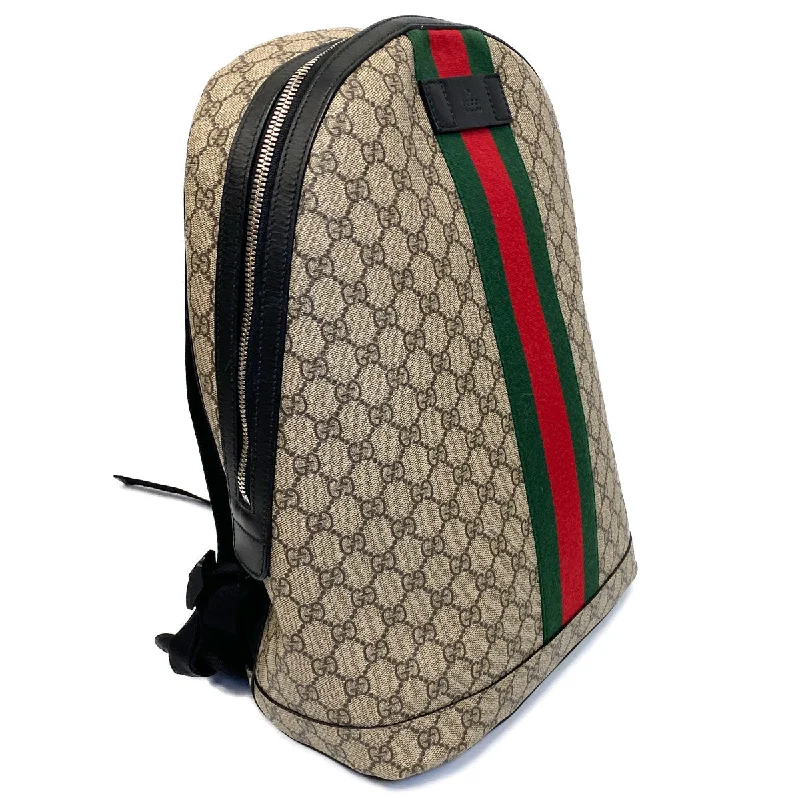 Gucci Marmont bags for women with a contrast - colored interiorGucci GG Supreme Web Backpack