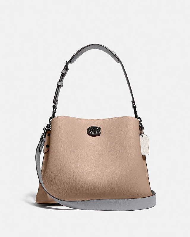 Coach bags with a detachable mirror inside for quick touch - upsCoach Willow Shoulder Bag ( colorblock )