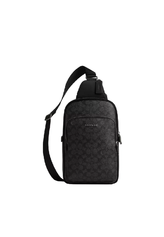 Coach crossbody bags in a vibrant, eye - catching color for a bold statementCoach Ethan Pack Bag In Charcoal Black CV918