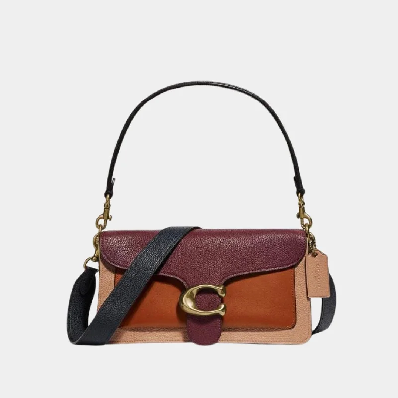 Coach Rogue bags featuring the signature C - hardware for a branded lookCoach Tabby Shoulder Bag Mauve Vintage Multi