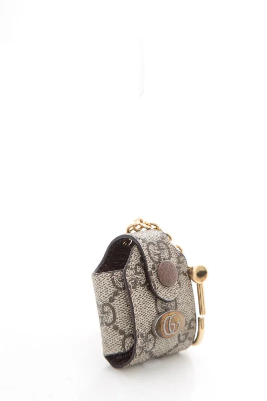 Gucci handbags for women with a beaded trimGucci Monogram Logo Airpod Holder Keychain NWT