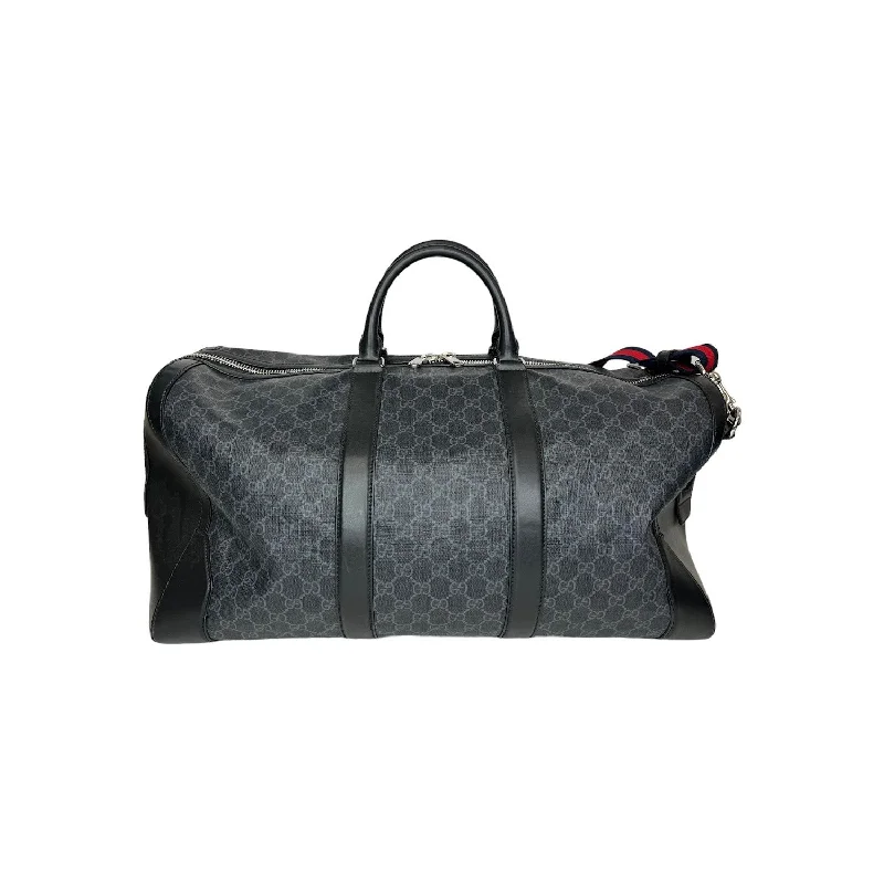 Gucci backpacks for women with a padded laptop compartmentGucci Black GG Supreme Duffle Bag