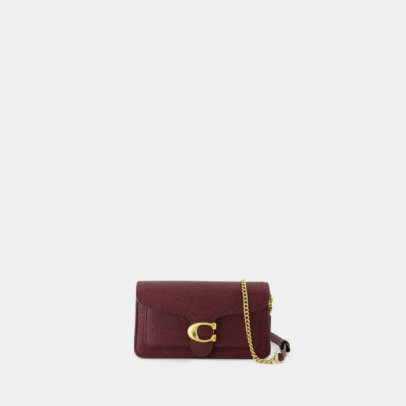 Medium - sized Coach shoulder bags in rich, deep colors for a sophisticated appearanceTabby Chain Clutch - Coach - Leather - Red