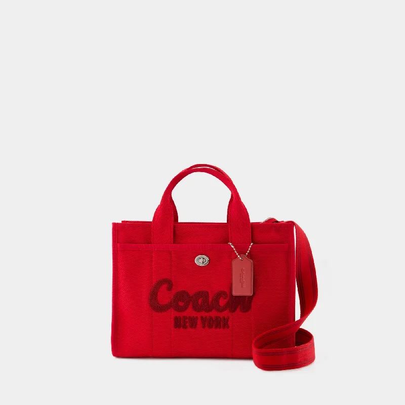 Coach Dempsey bags with a leather - wrapped drawstring for a luxurious feelCargo Tote - Coach - Cotton - Red