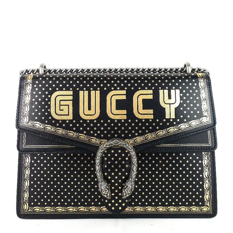 Medium - sized Women Gucci handbags for everyday useDionysus Star Print Medium Leather Bag