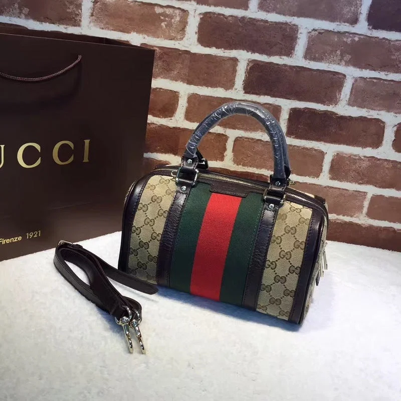 Women Gucci bags with a chain - link trim and a leather bodyBC - GUCCI BAG - 1176