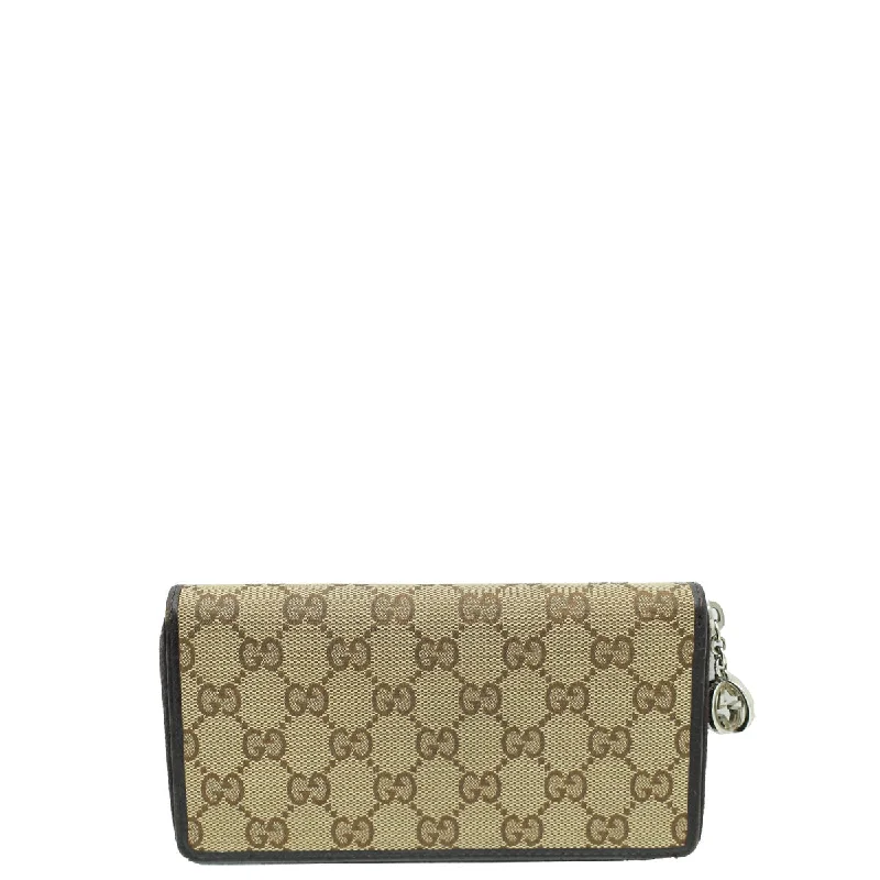 Gucci tote bags for women with a water - resistant coatingGucci Bicolor GG Zip Around Wallet