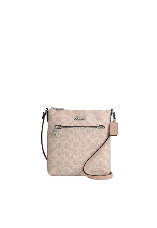 Coach Dempsey bags with a crystal - embellished C - logo for added luxuryCoach Mini Rowan File Bag In Sand Taupe CW325