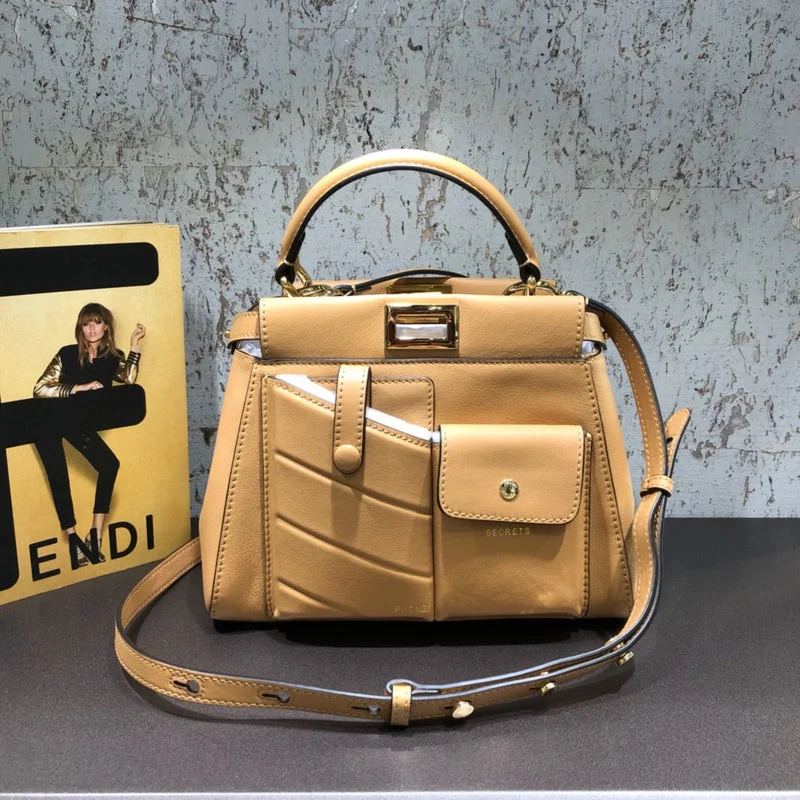 Ladies Fendi Peekaboo bags with a textured leather surface for a more tactile and luxurious feelBC - FENDI BAGS - 1074