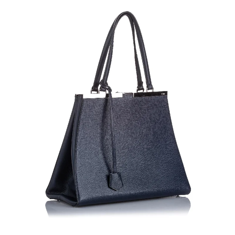 Fendi By The Way bags with a laser - cut leather detail for a modern and intricate lookFendi Large 3Jours Tote (SHG-32873)