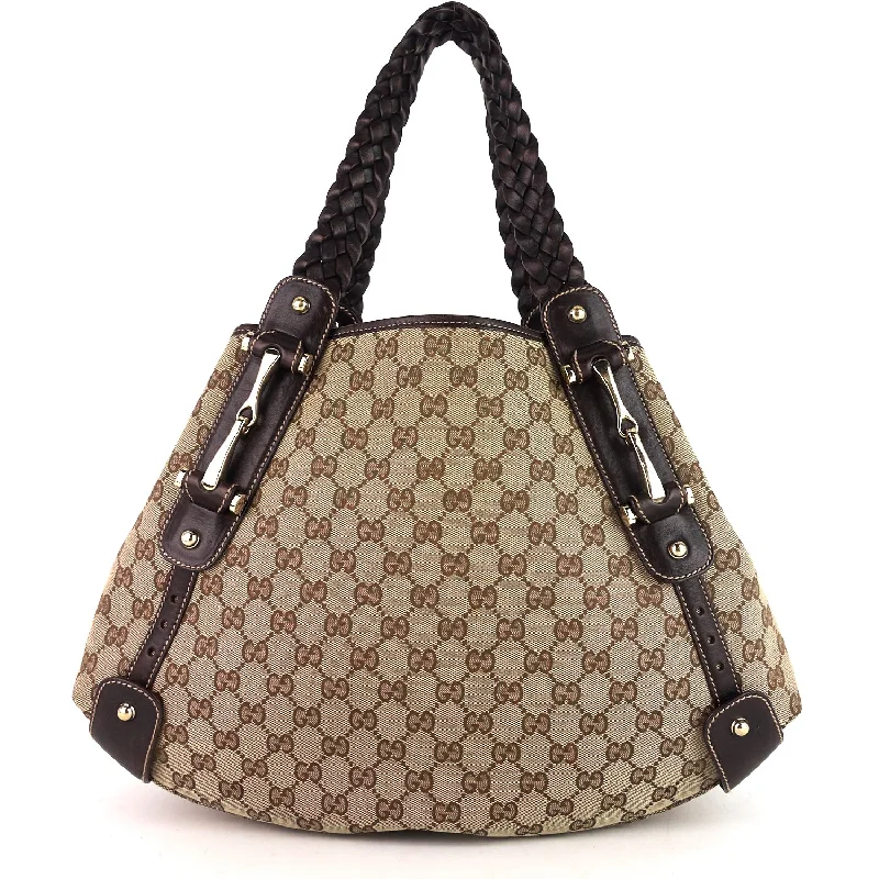 Ladies Gucci Dionysus bags with a detachable shoulder strapPelham Medium GG Canvas Hobo Bag