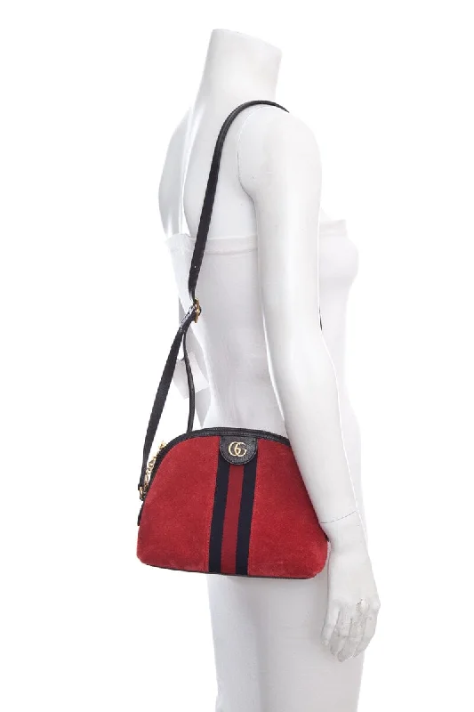 Women Gucci bags with a magnetic snap closure for easy accessGucci Red Ophidia Shoulder Bag