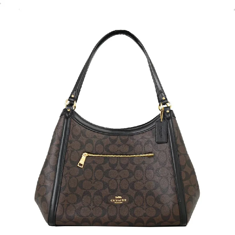 Coach bags with a chain - link trim and a leather body for a modern edgeCoach Signature Kristy Shoulder Bag c6232