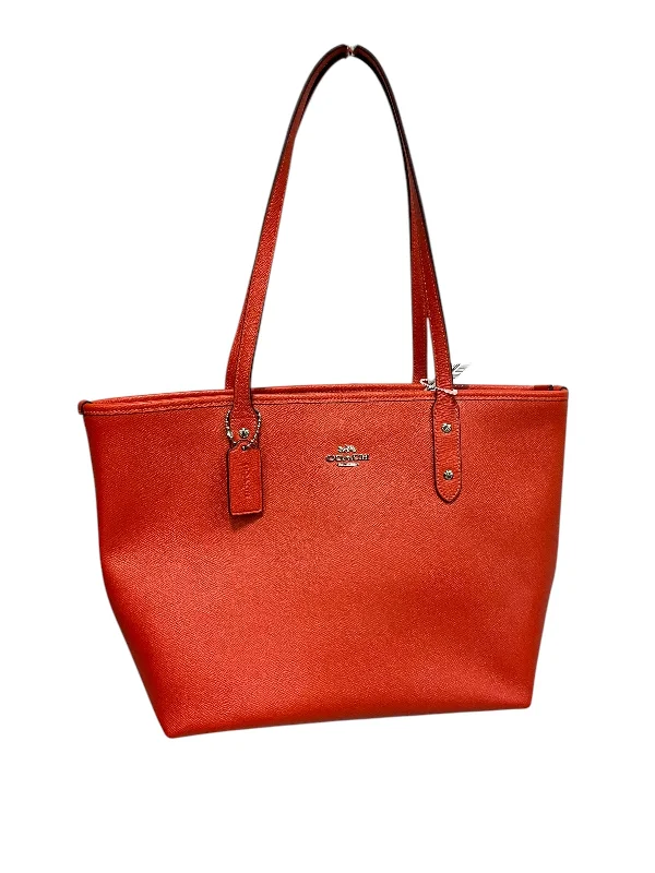 Ladies Coach Tabby bags with a textured leather surface for a more tactile lookHandbag Designer By Coach, Size: Medium