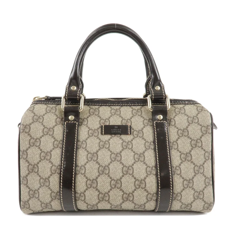 Ladies Gucci shoulder bags with a single - handle designGUCCI GG Spream Patent Leather Mini Boston Bag Beige 193604