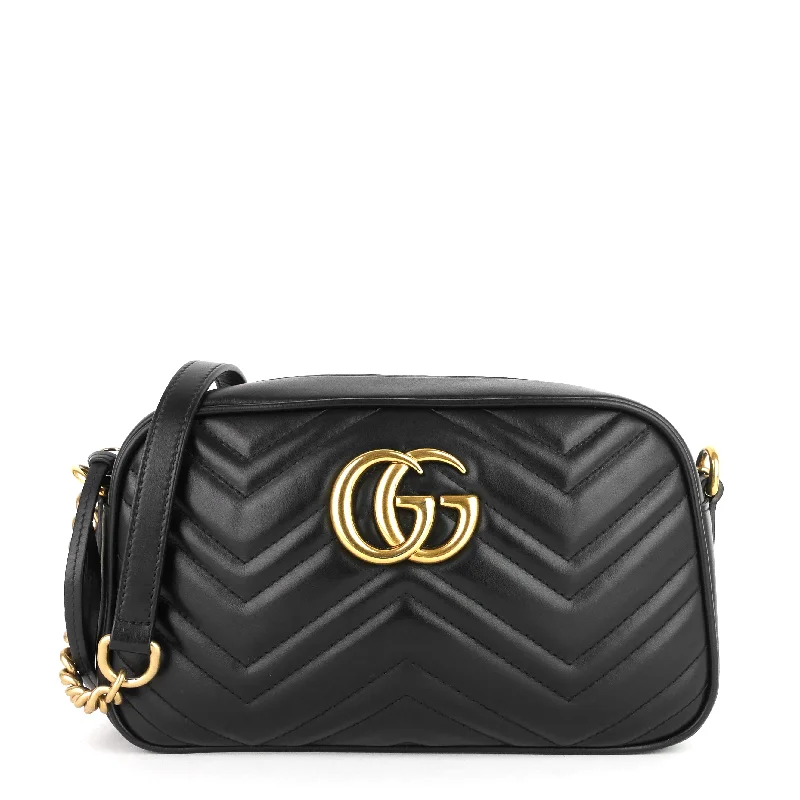 Ladies Gucci Dionysus bags with a chain - link shoulder strapMarmont Small Calfskin Shoulder Bag