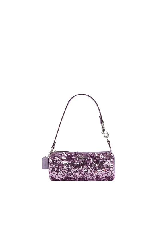 Coach handbags with a beaded trim for a glamorous and elegant lookCoach Nolita Barrel Satchel Bag In Lilac CQ589