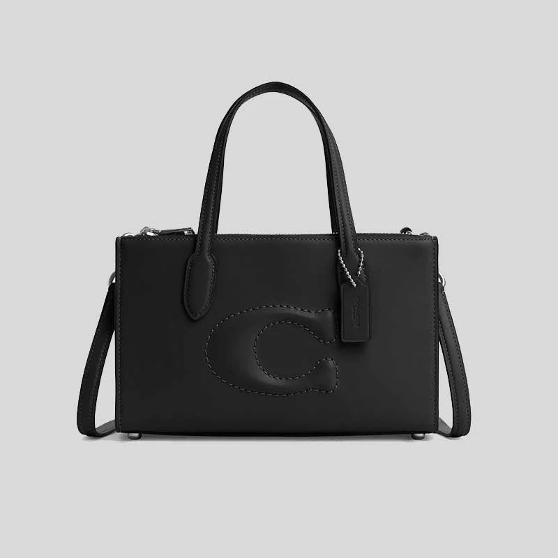 Coach bags with a front - zip pocket for small items like keys and cardsCOACH Nina Small Tote Bag Black CR097