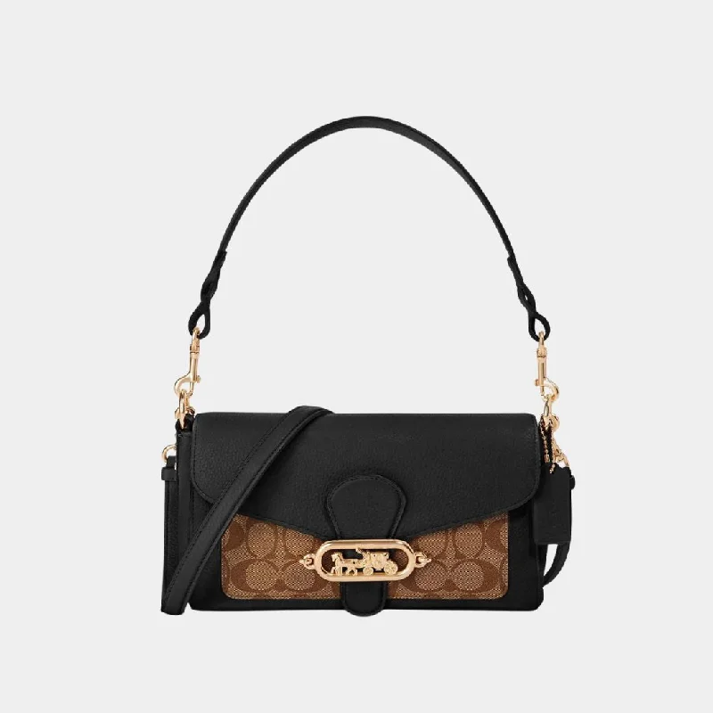 Coach Rogue bags with a monogram - embossed leather surfaceCoach Jade Shoulder Bag Signature Canvas