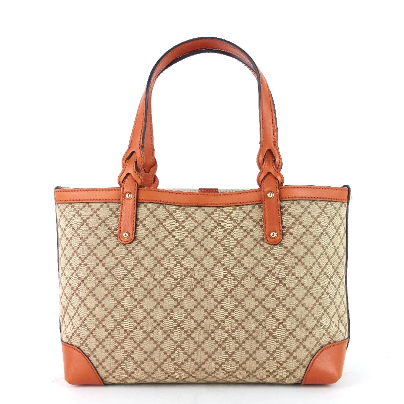 Gucci tote bags for women with a double - handle designDiamante Craft Quilted Canvas Tote Bag