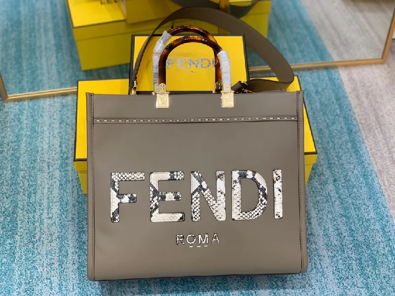 Fendi tote bags with a printed Fendi logo on the front for high brand visibilityWF -  Fendi Bag - 357