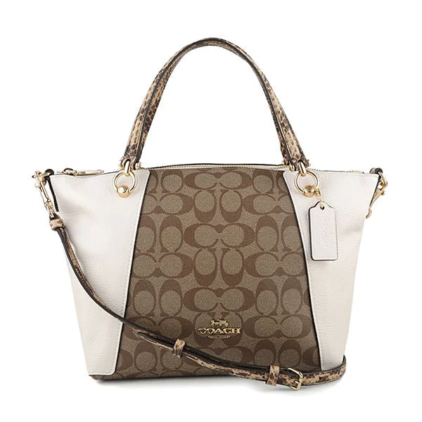 Coach bags with a zippered interior pocket for separating itemsCoach Handbag C7261 IMLOT Ladies