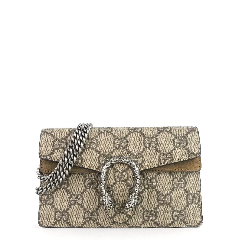 Ladies Gucci Dionysus bags with a star - shaped charmDionysus Super Mini GG Supreme Canvas Bag