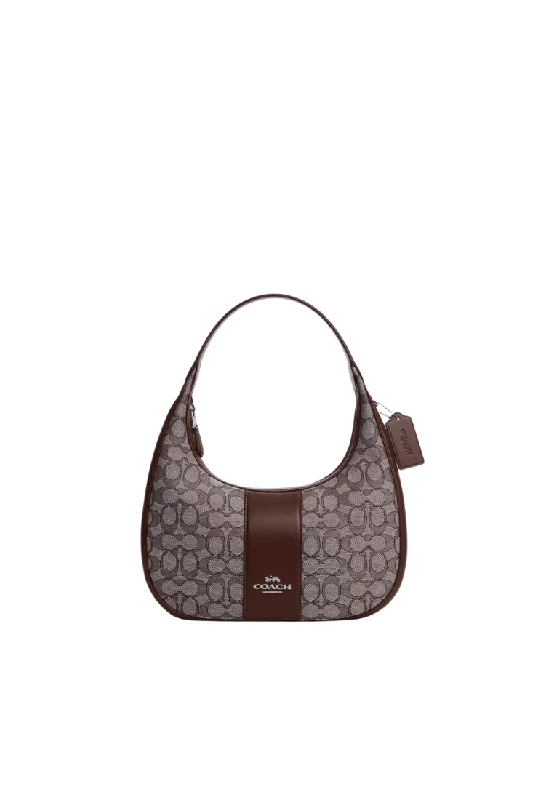 Coach backpacks with a sleek, modern design for a stylish lookCoach Carmen Shoulder Bag Signature Jacquard In Oak Maple CV001