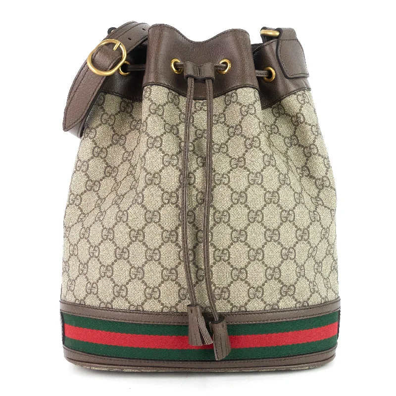 Medium - sized Women Gucci handbags for everyday useOphidia GG Supreme Canvas Bucket Bag