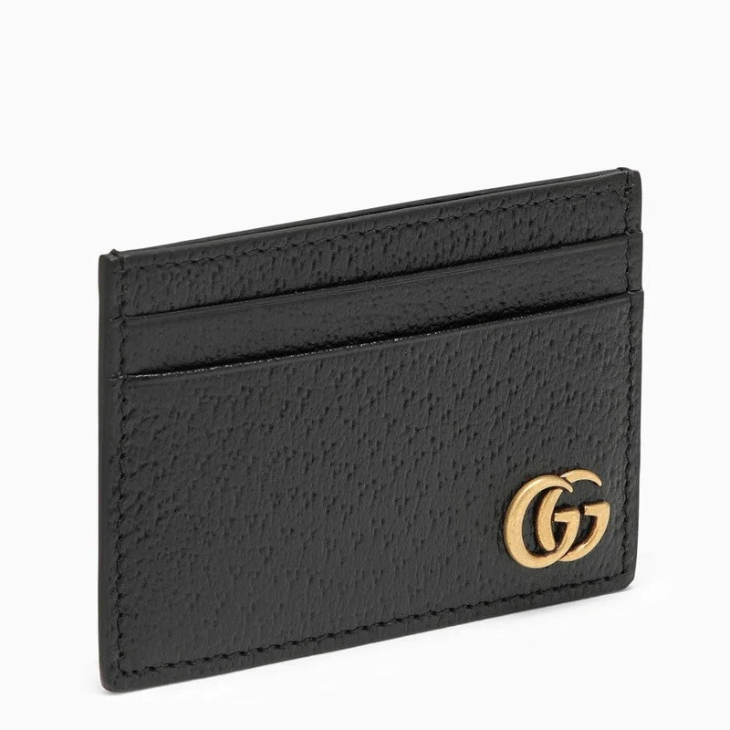 Gucci tote bags for women with a water - resistant coatingGucci Black Gg Credit Card Holder Men