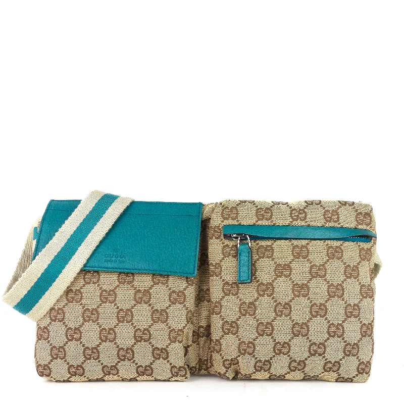 Women Gucci crossbody bags with a woven leather strapGG Canvas Belt Bag