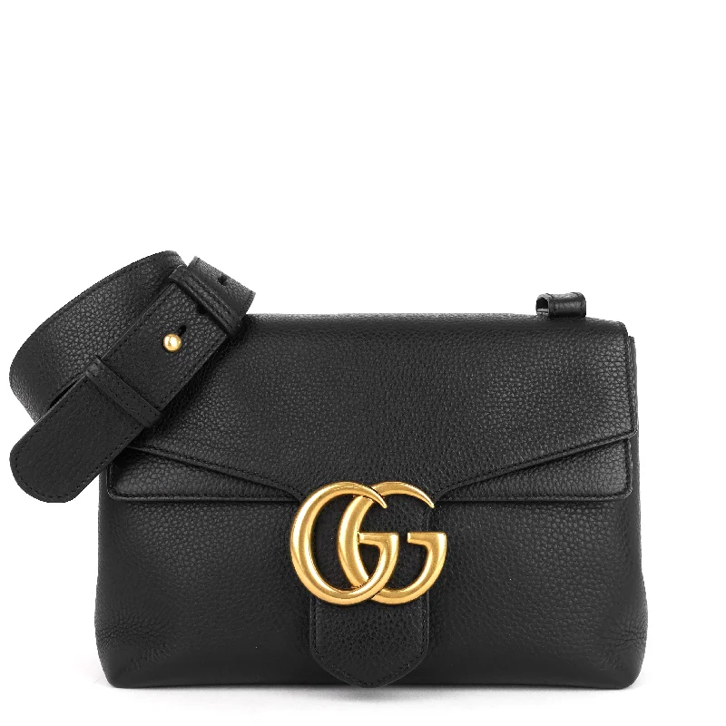 Gucci backpacks for women with a sleek silhouetteMarmont Pebbled Calfskin Shoulder Bag