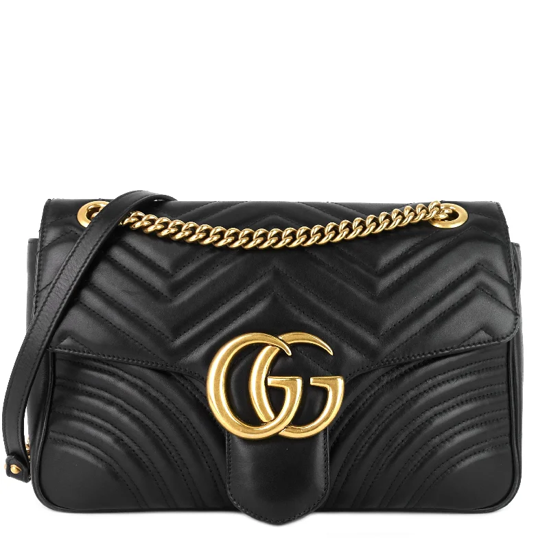 Ladies Gucci Dionysus bags with a detachable shoulder strapMarmont Medium Matelassé Leather Shoulder Bag