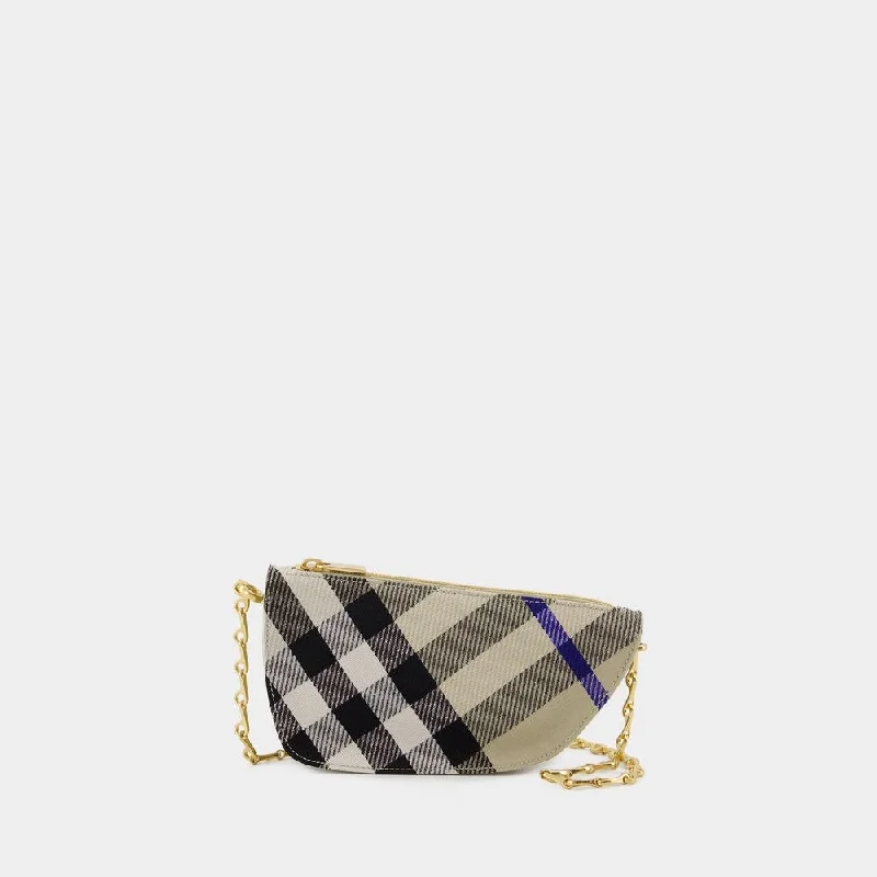 Pet - Friendly Burberry Pet Carrier BagsMicro Shield Wallet On Chain in Neutral | 8086012