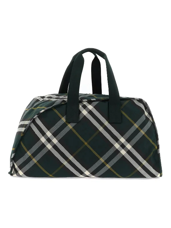 Compact Burberry Clutch Bags for WeddingsMen's Large Shield Duffle Bag in Green | 8083439