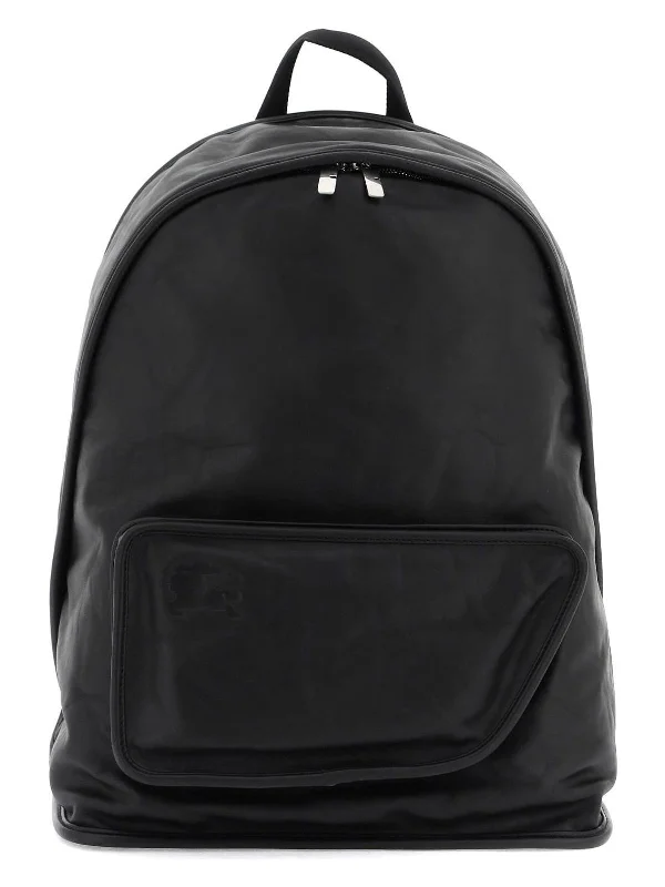 Pet - Friendly Burberry Pet Carrier BagsMen's Large Shield Backpack in Black | 8080602