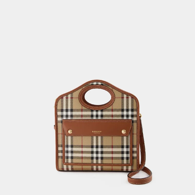 Ergonomic Burberry Laptop Bags for ComfortMini Pocket - Burberry - Canvas - Brown