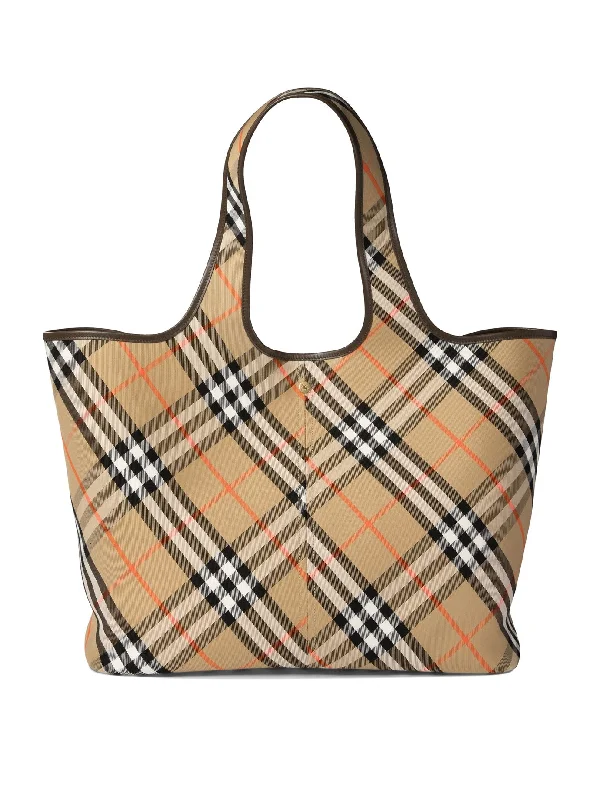 Monogrammed Burberry Bags for a Personal TouchWomen's "check" Medium Tote Bag in Beige | 8093976