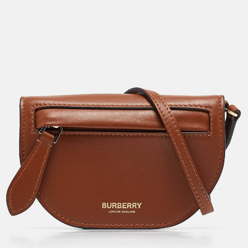 Breathable Burberry Gym Bags for WorkoutsBrown Micro Olympia Crossbody Card Case