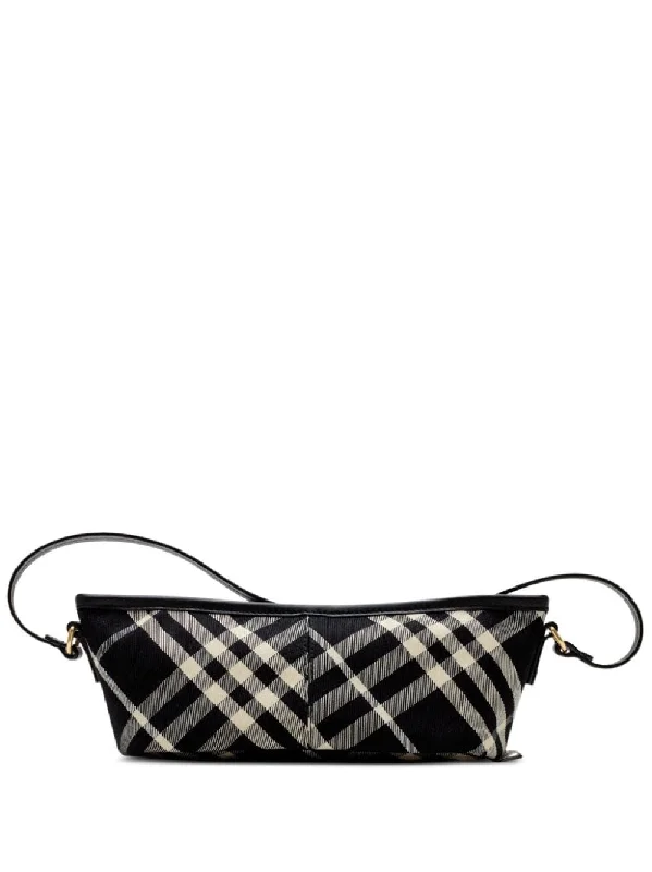 Burberry Bags with Detachable Straps for CustomizationWomen's Check Mini Bag in Blackcalic | 8095295159199