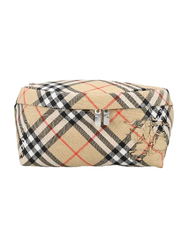 Designer Burberry Bags for Fashion EnthusiastsMen's Check Belt Bag in Sand | 24A8091780 Color A2021