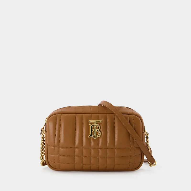 Burberry Bags with RFID Blocking TechnologySac Caméra Lola - Burberry - Cuir - Marron