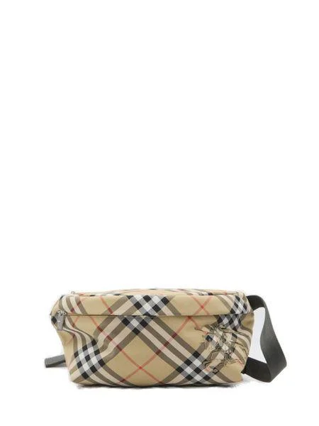 Foldable Burberry Shopping Bags for ConvenienceMen's Check Belt Bag in Beige | 8091780