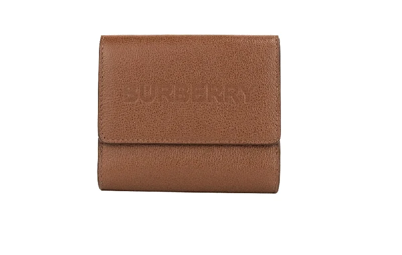 Artistic Print Burberry Bags for Art LoversBurberry Luna Tan Grained Leather Small Coin Pouch Snap Wallet