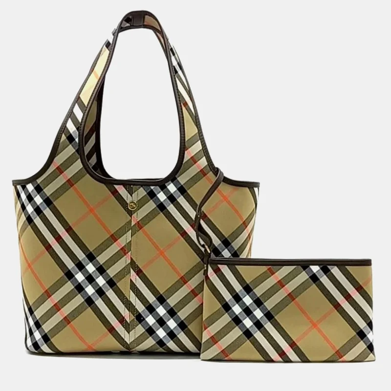 Minimalist Burberry Bags for a Sleek Looksmall checked tote bag